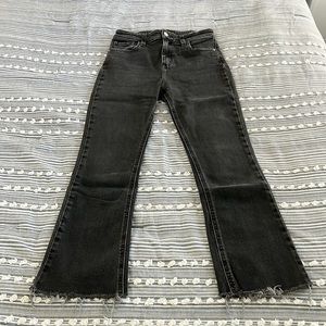 Urban Outfitters BDG Kick Flare High Rise Cropped Jeans